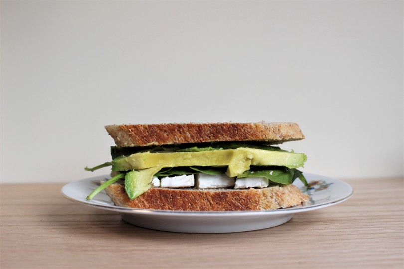 Avocado, Spinach and Brie Sandwiches