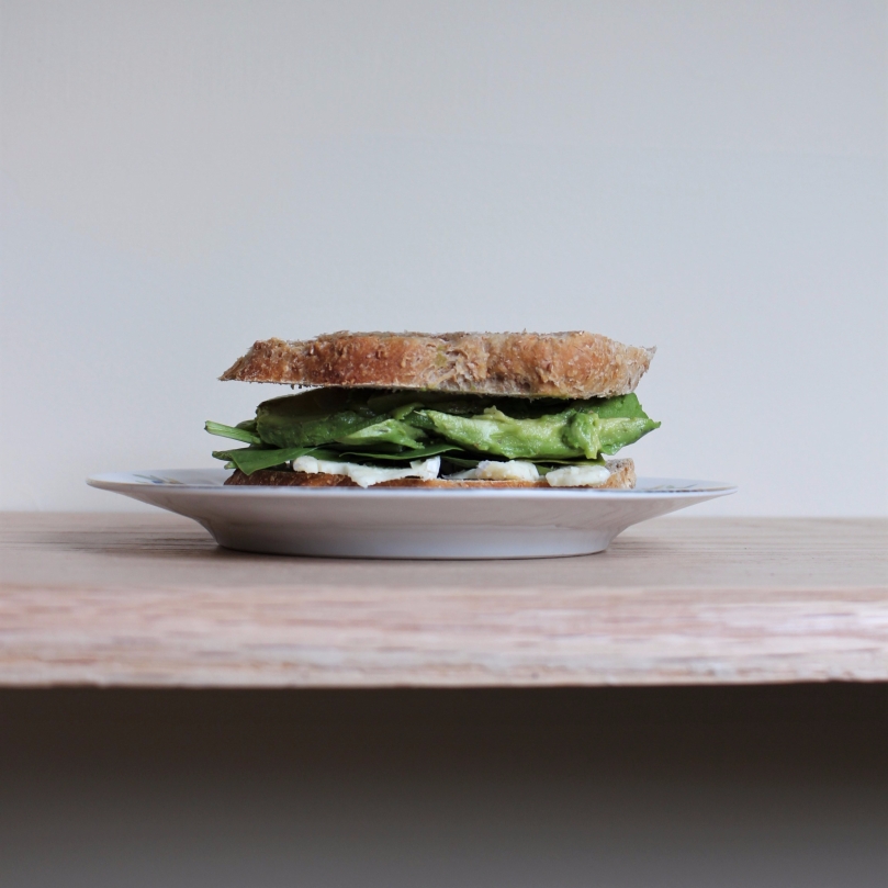 Avocado, Spinach and Brie Sandwiches